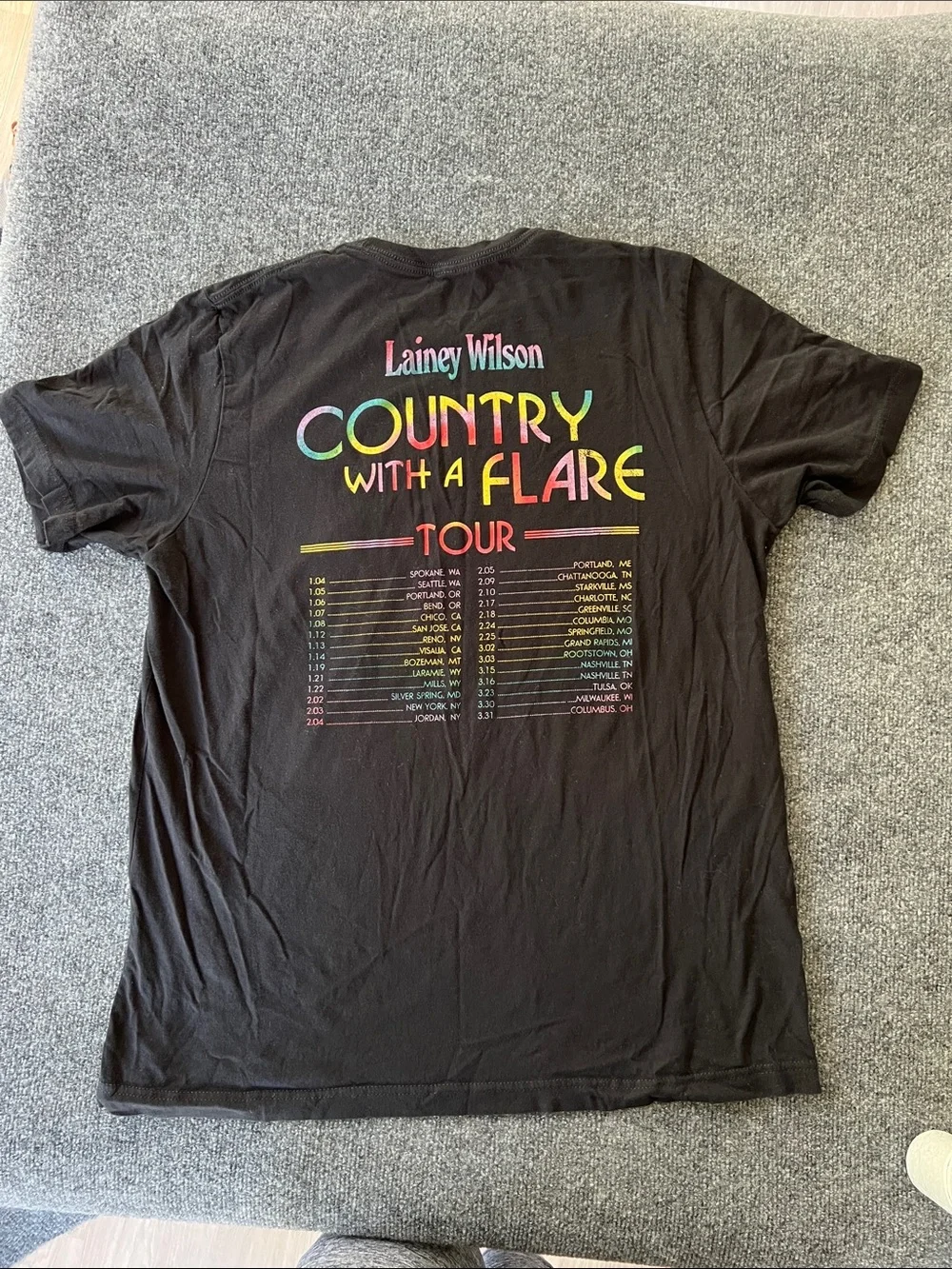 Bell Bottom Country tour tee
